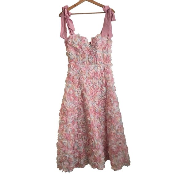 Lulus Dresses & Skirts - Lulus Womens Coquette Fairycore Floral Rosette Dress Size S Cottagecore Princess